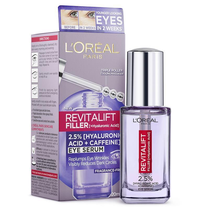 L'Oreal Paris Revitalift Filler 眼部精華 20ml (黑眼圈 魚尾紋)