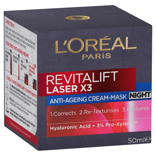 L'Oreal Paris Revitalift 激光(鐳射) x3 晚霜 50ml (巴黎萊雅)