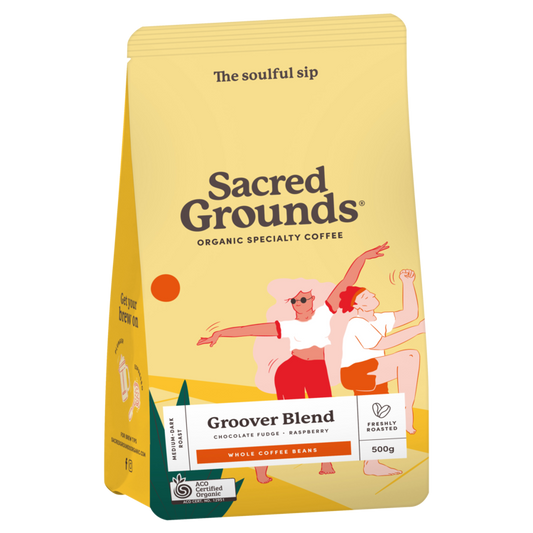 Sacred Grounds 有機混合巧克力焦糖+覆盆子研磨咖啡豆 200g