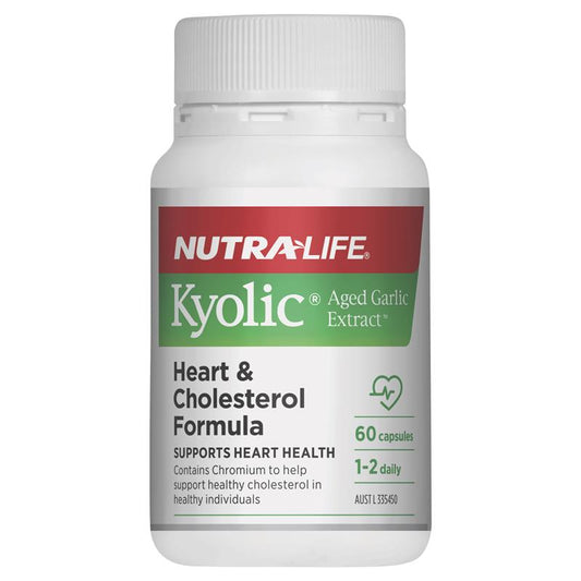 Nutra-Life Kyolic 陳蒜提取物心臟和膽固醇配方 60 粒