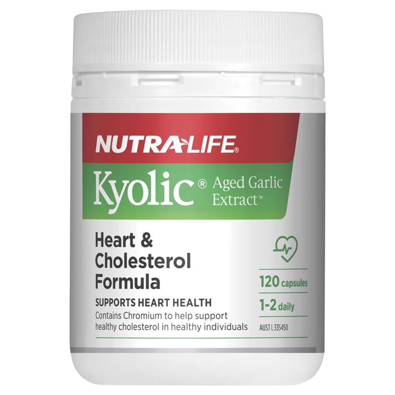 Nutra-Life Kyolic 陳蒜提取物心臟和膽固醇配方 120 顆