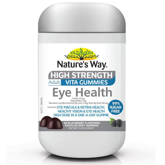 Natures Way 成人無糖維生素高強度眼部健康 60 顆軟糖
