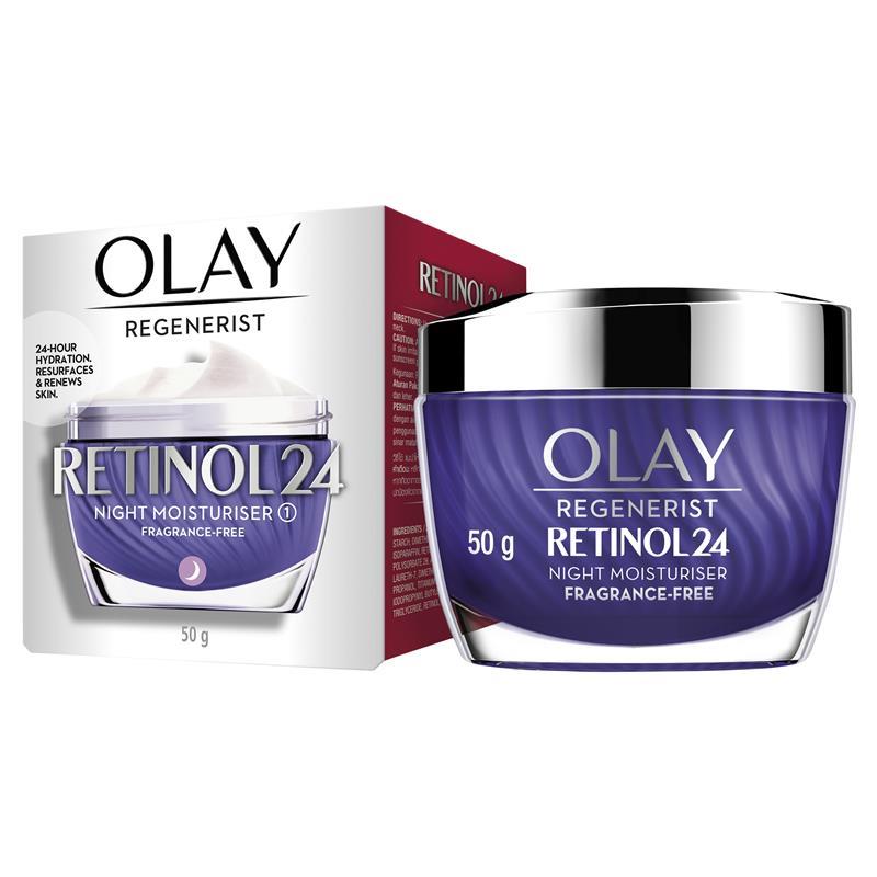 Olay Regenerist 視黃醇 24 保濕晚霜無香味 50 克