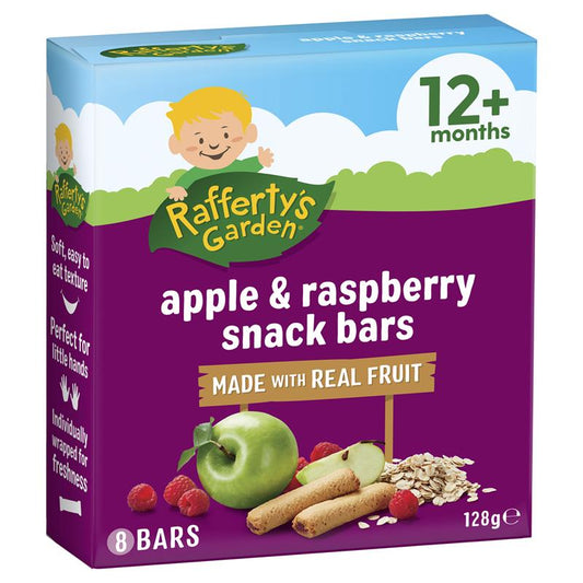 Rafferty's Garden  12 個月以上寶寶 水果零食棒蘋果和覆盆子 128g