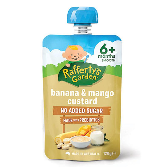 Raffertys Garden 6 個月以上嬰兒寶寶 香蕉芒果奶凍 120g(點心副食品)無添加糖