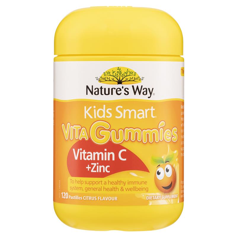 Nature's Way Kids Smart 兒童維生素 C + 鋅 120 顆軟糖