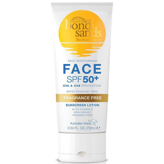 Bondi Sands 臉部每日保濕 SPF 50+ 防曬乳液 無香型 75ml (72 小時的保濕)