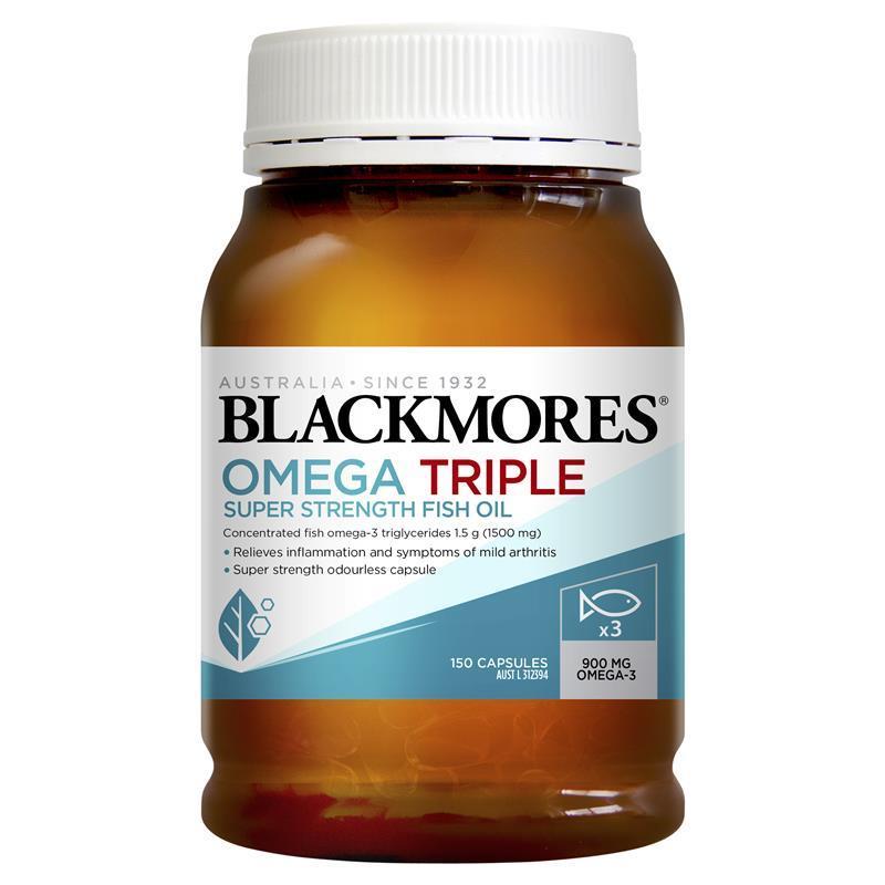 Blackmores  歐米茄三重高強度魚油 150 粒膠囊