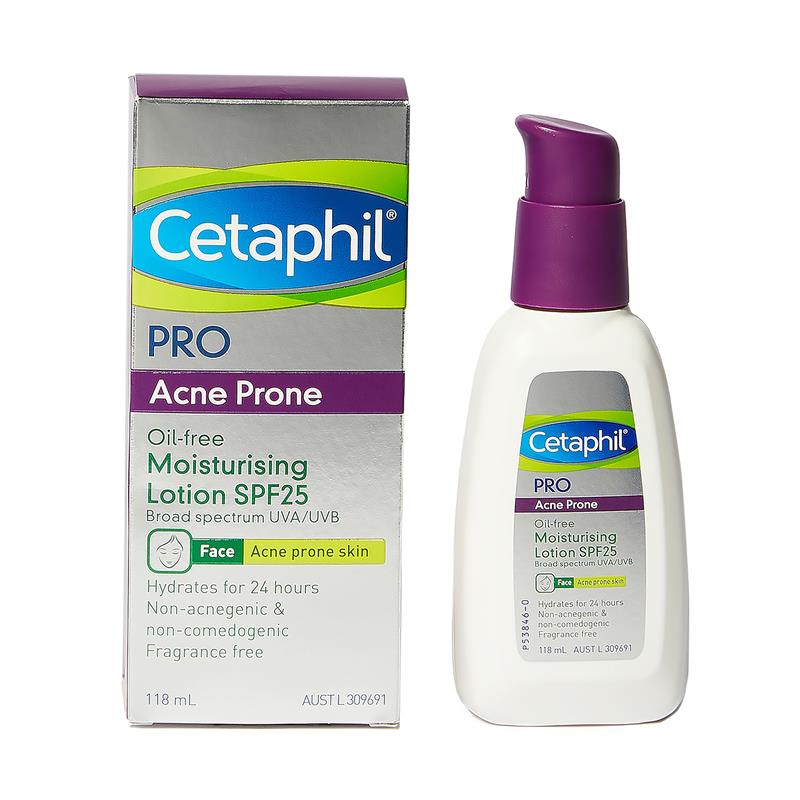 Cetaphil 痘痘粉刺青春痘 無油面部保濕乳液 SPF 25 118ml