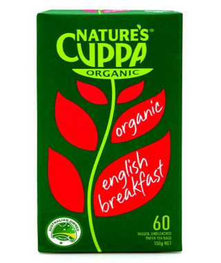 Nature's Cuppa 英式早餐茶包 60 包 150g(有機)